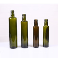 Wholesale Hot-Selling Green and Brown Round Square Cooking Olive Oil Glass Bottle